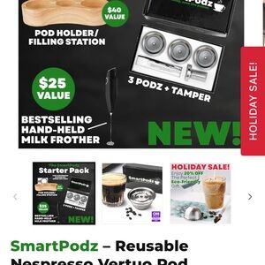 SmartPodz Reusable Nespresso Vertuo Pod Set